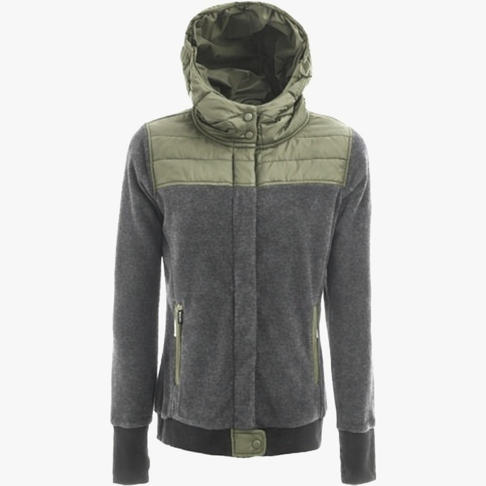 Holden Sherpa Full-Zip Fleece‎ Jacket Charcoal Green Women's Large